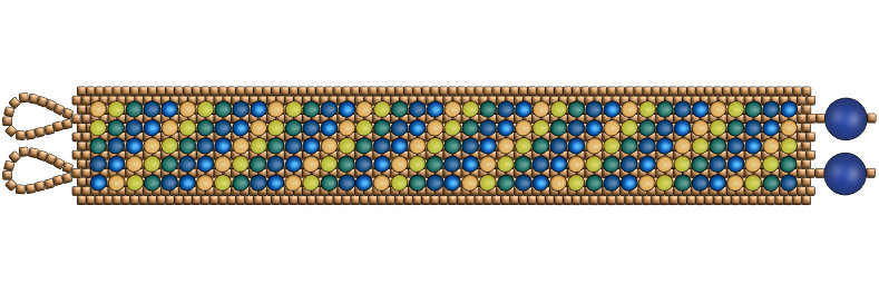 Candy Dot Bracelet Instructions